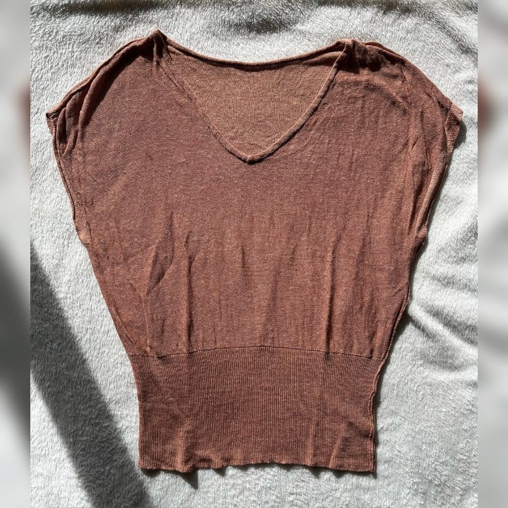 V-Neck Short-Sleeved Top